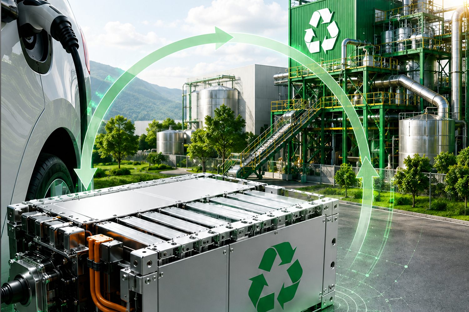 Battery waste recycling plant India